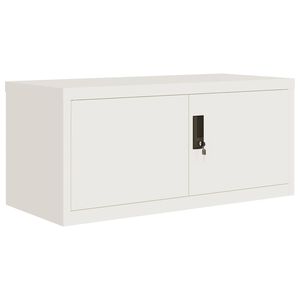 vidaXL Arkistokaappi valkoinen 90x40x40 cm ter&auml;s