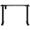 vidaXL Sähkömoottorilla toimiva korkeussäädettävä pöydän runko musta