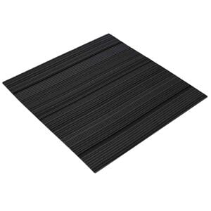 vidaXL Matto laatta Raidallinen vaaleanharmaa 50 x 50 cm 4 kpl