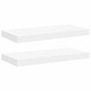 vidaXL Kelluvat sein&auml;hyllyt 2 kpl valkoinen 50x23,5x3,8 cm MDF