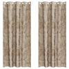 vidaXL Samettiverhot verhoilla 2 pcs Samppanja 245 x 140 cm Sametti
