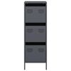 vidaXL Highboard Antrasiitti 39x35x103,5 cm ter&auml;st&auml;