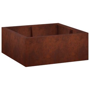 vidaXL Pato 4 kpl 100 x 100 x 40 cm S&auml;&auml;nkest&auml;v&auml; ter&auml;s Ruosteinen