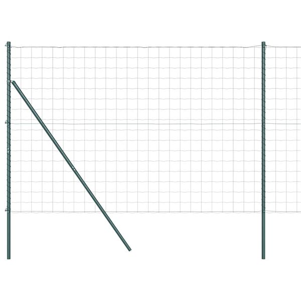 vidaXL Aita ja Tuki Vihre&auml; 1,6 x 10 m Ter&auml;s ja PVC