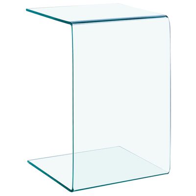 vidaXL Sivupöytä 40x40x60 cm karkaistu lasi