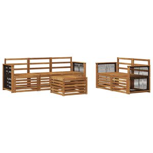 vidaXL Sohvasarjat 6 pcs Tihe&auml; akasiapuu