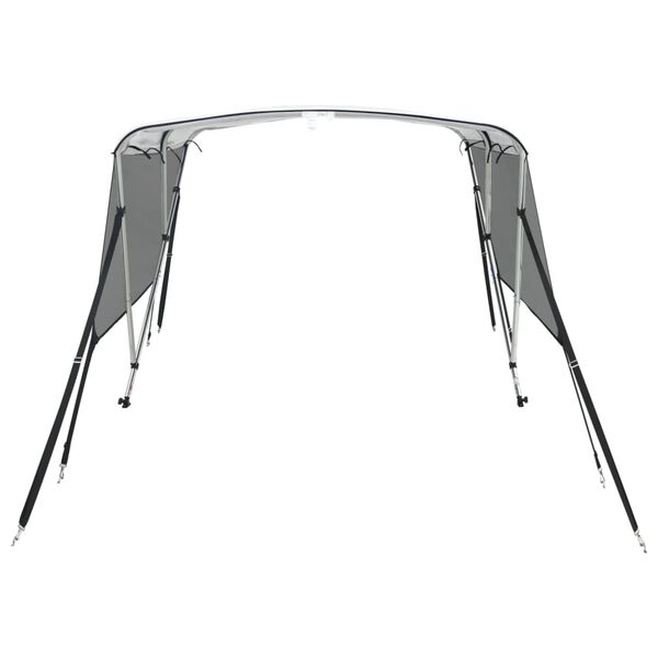 vidaXL 3-kaarinen Bimini-kate verkkosivuseinill&auml; 183x(137-152)x137 cm