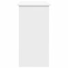 vidaXL Ty&ouml;p&ouml;yt&auml; valkoinen 80x40x75 cm lastulevy