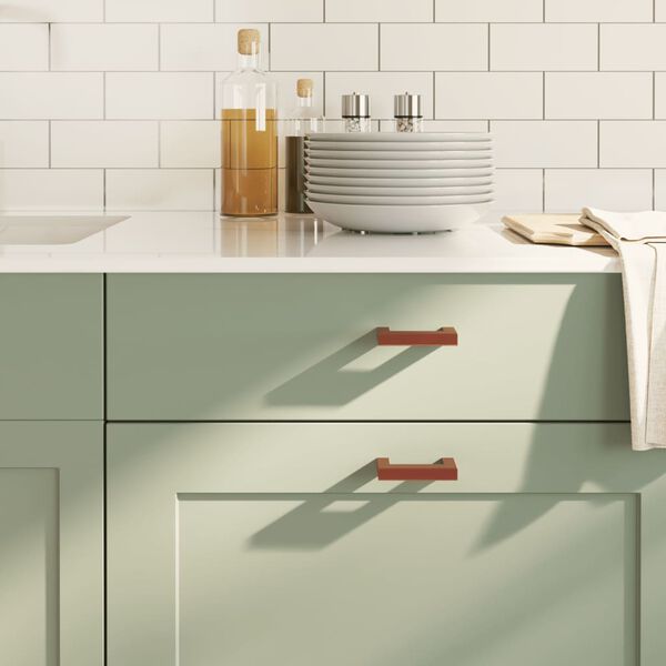 vidaXL Kaapin kahvat 10 kpl pronssi 64 mm ruostumaton ter&auml;s