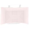 vidaXL Paperikassit 250 kpl kahvoilla pinkki 26x17x25 cm