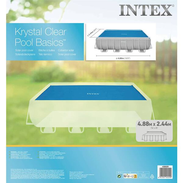 Intex Uima-altaan aurinkoenergiasuoja sininen 476x234 cm polyeteeni
