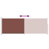 vidaXL Sis&auml;&auml;nvedett&auml;v&auml; sivumarkiisi 160x500 cm ruskea