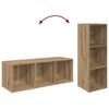 vidaXL TV-tasosetti 2 pcs Artisan tammi 37 x 35 x 107cm Tekninen puu