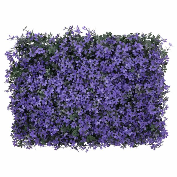 &nbsp;vidaXL Keinotekoinen lehtiaita 24 kpl violetti 40x60 cm