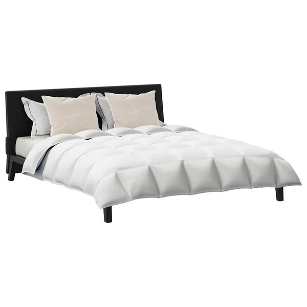 vidaXL Peittosarja tyynyllä 3 pcs Valkoinen Untuvahöyhen