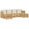 vidaXL Ulkosohvakokoelma 6 pcs valkoinen 249 x 122,5 x 73 cm