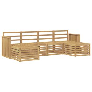 vidaXL Ulkosohvakokoelma 6 pcs valkoinen 249 x 122,5 x 73 cm