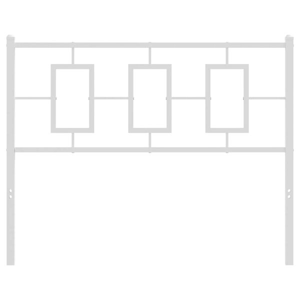 vidaXL Metallinen vaihtop&auml;&auml;ty valkoinen 107 cm