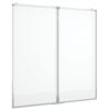 vidaXL Magneettinen taitettava tussitaulu 100x100x1,7 cm cm alumiini