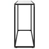 vidaXL Konsolipöytä valkoinen 100x35x75 cm karkaistu lasi