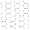 vidaXL Heptagonaalinen laatta 50 pcs Valkoinen harmaa 30 x 30 cm