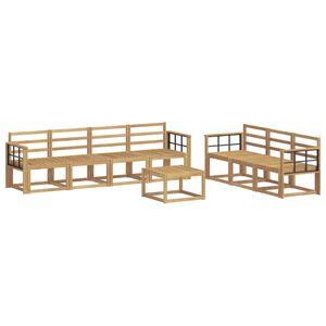 vidaXL Ulkosohvakokoelma 8 pcs valkoinen 59 x 59 x 37 cm