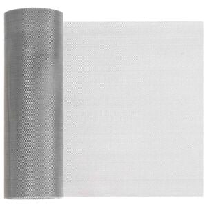 vidaXL Verkkoruudun 20 x 500 cm 30 Mesh Ruostumaton ter&auml;s 201 Hopea