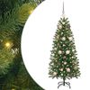 vidaXL Tekojoulukuusi 150 LED-valoilla Vihre&auml; 120 cm PE ja PVC