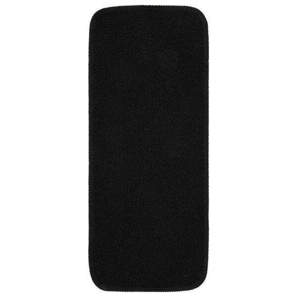 vidaXL Liukumattomat porrasmatot 15 kpl 60x25 cm musta suorakaide