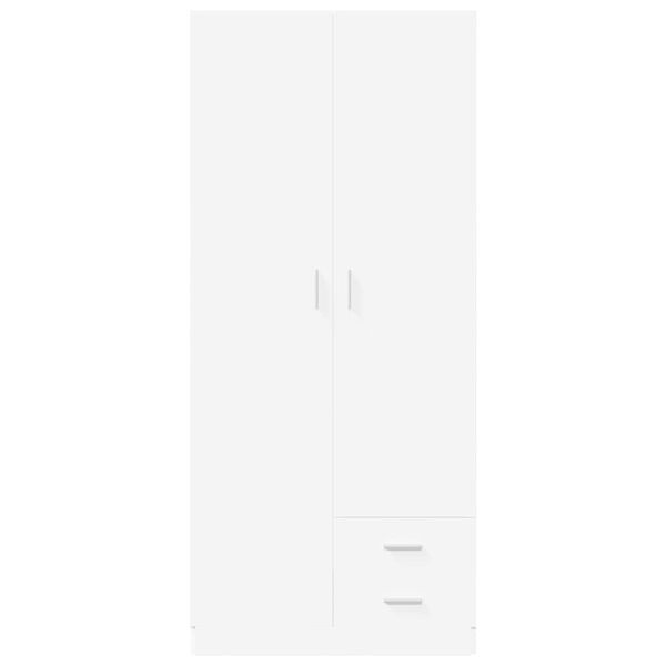vidaXL Vaatekaappi valkoinen 80x52x180 cm tekninen puu