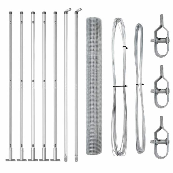 vidaXL Aitalatu Hopea 10 x 1,2 m (16 x 16 mm verkko) Ter&auml;s