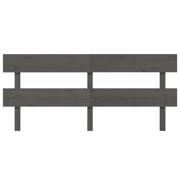 vidaXL S&auml;ngynp&auml;&auml;ty harmaa 204x3x81 cm t&auml;ysi m&auml;nty