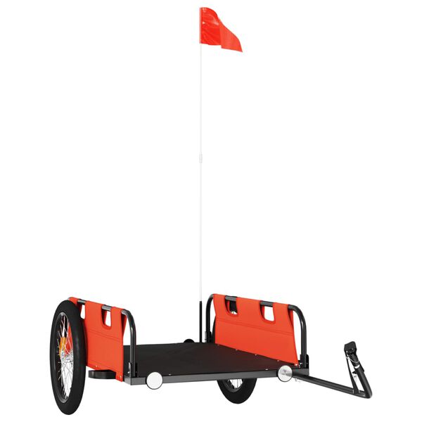 vidaXL Per&auml;k&auml;rry polkupy&ouml;r&auml;&auml;n oranssi Oxford kangas ja rauta