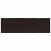 vidaXL Pöytälevy ruskea 160x50x(2-6)cm käsitelty täystammi elävä reuna