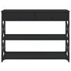 vidaXL Konsolipöytä musta 100x28x75 cm tekninen puu