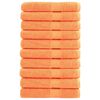 vidaXL Premium Pyyhkeet SOLUND 10 kpl oranssi 80x200 cm 600 gsm