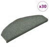 vidaXL Porrasmatot 30 kpl 65x24x4 cm tummanvihre&auml; puolipy&ouml;re&auml; suuri