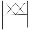 vidaXL Metallinen vaihtop&auml;&auml;ty musta 90 cm