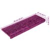 vidaXL Portaiden matot 20 kpl 65x21x4 cm violetti suorakaiteen muotoinen reuna
