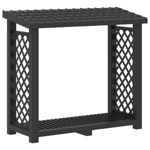 vidaXL Polttopuuhylly 114 x 46 x 101 cm PP Antrasiitti