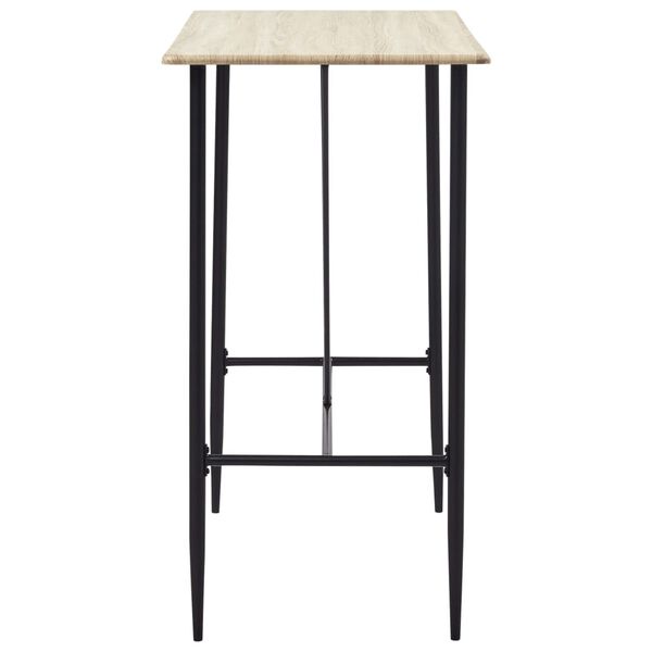 vidaXL 5-osainen baarisarja muovi musta