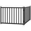 vidaXL Koiraportti kokoontaittuva 2 paneelia musta 160 cm t&auml;ysi kuusi