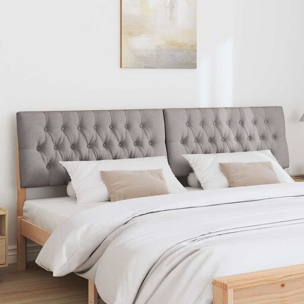 vidaXL Verhoiltu s&auml;ngynp&auml;&auml;ty Harmaanruskea 200 cm Massiivinen m&auml;nty