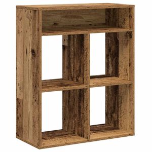 vidaXL Kirjahylly vanha puu 66x31x80 cm tekninen puu