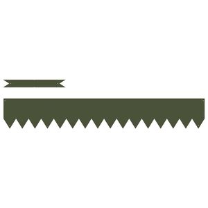 vidaXL Nurmireunus 10 pcs Oliivivihre&auml; 100 x 0.05 x 20 cm