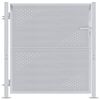vidaXL Puutarhaportti lukkoon Hopea 85 x 97 cm Ruostumaton ter&auml;s