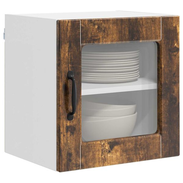 vidaXL Keitti&ouml;kaappi 2 pcs Savup&auml;hkin&auml; 40 x 31 x 40 cm Tekninen puu