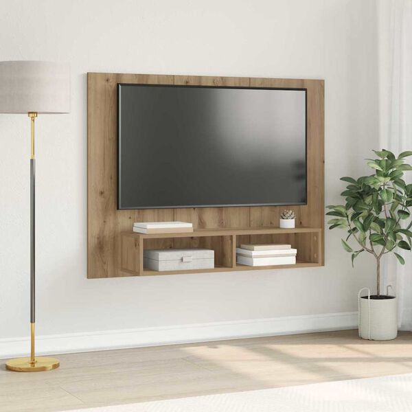 vidaXL TV-tasosetti Artisan tammi 120 x 23,5 x 90 cm Tekninen puu