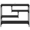 vidaXL Konsolipöytä Musta tammi. 100 x 30 x 75 cm Tekninen puu