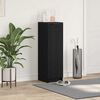 vidaXL Kenk&auml;kaappi ovella Musta tammi. 29,5 x 35 x 101 cm Tekninen puu